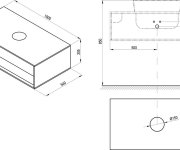 Skříňka pod umyvadlo Step - SD Step 100 skříňka pod umyvadlo bílá/dub X000001417