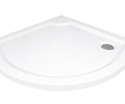 Gelco Viva90 Sprchová Vanička Z Litého Mramoru, čtvrtkruh, 90x90cm, R550, Bílá