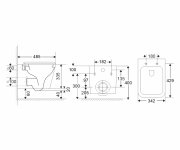 Mereo Wc Závěsné Kapotované, Smart Flush Rimless, 490x340x350, Keramické, Vč. Sedátka Css118s
