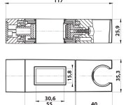 Sapho Držák Pro Sprchovou Tyč 30x15mm, Abs/černá Mat