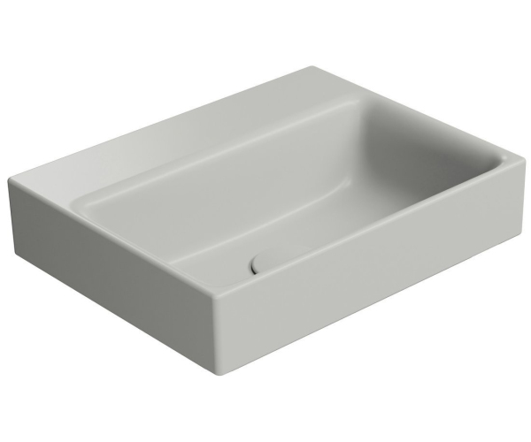 Gsi Nubes Keramické Umyvadlo 40x32cm, Bez Otvoru, Cenere Mat