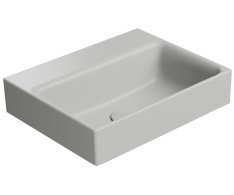 Gsi Nubes Keramické Umyvadlo 40x32cm, Bez Otvoru, Cenere Mat