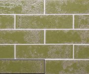 Obklad jako cihla Ape Pukka Moss Green 6,4x26  - zelená