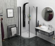 Sapho Ska Stojan Na Ručníky 550x790x200mm, černá Mat