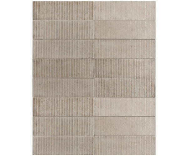 Dekor jako kámen Equipe Raku Smoke Line Decor 6x18,6 - šedá