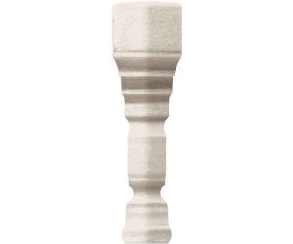 Grazia Venice Ang. Terminale Pitti White Craquele 2x12 - bílá