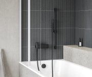 Vanová zástěna CVS2 - CVS2 100 L, bílá matná+transparent 7QLA0E00Z1
