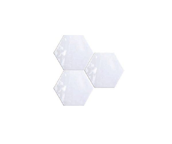 Luxusní obklad Tonalite Exabright Esagona Bianco 15,3x17,5 - bílá
