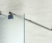 Aqualine Walk-in Zástěna Jednodílná K Instalaci Na Zeď, 800x1900 Mm, Sklo Brick