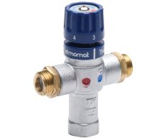 Sapho Termostatický Regulátor Teploty Vody, 1/2", 30-60 Stupňů, Zpětné Klapky