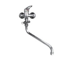Vanová Stěnová Baterie Do Bytového Jádra S Kulatým Ramínkem, Rozteč 100 Mm, Klik-k