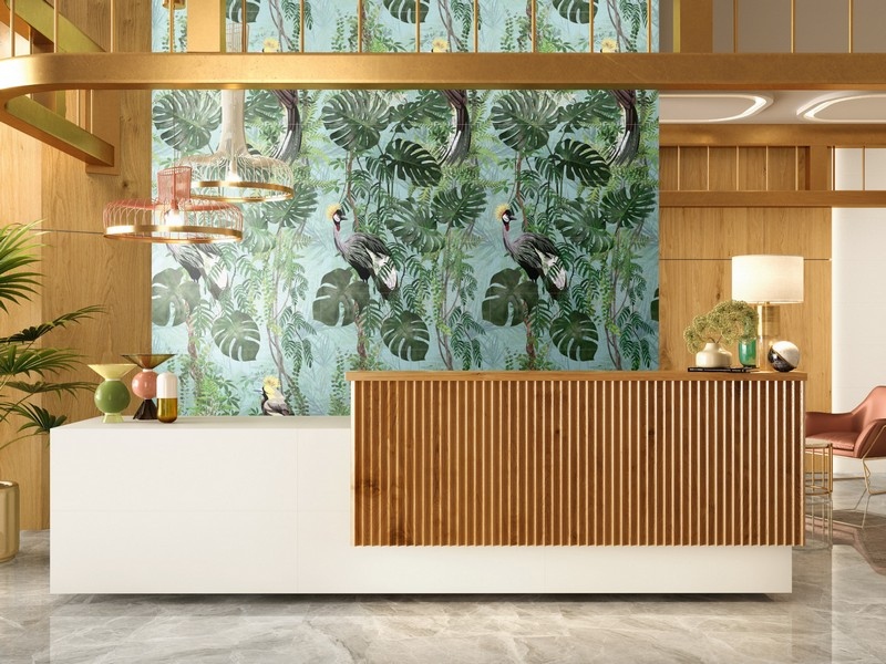 Realizace Exotický dekor APE Silk 40x120cm