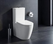 Sapho Turku Wc Kombi, Vortex Rimless, Spodní/zadní Odpad, Bílá