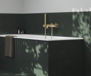 Držák sprchy Chrome - 611.60GLB Držák sprchy, polohovatelný, zlato kartáčované X07P1240