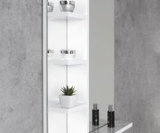 Aqualine Korin Strip Zrcadlo S Led Osvětlením A Policemi 50x70x12cm