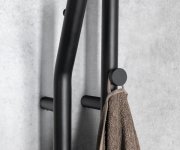 Sapho Duopasso Elektrický Sušák Ručníků S časovačem, 122x1700mm, 45 W, černá Mat