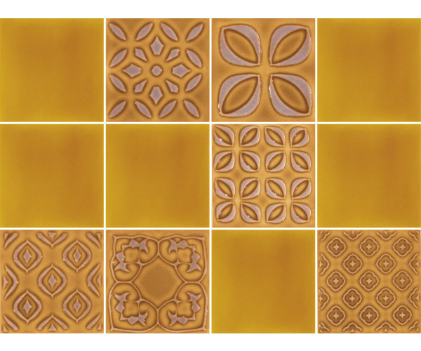 Vzorovaný dekor Aleluia Urban Atelier Decor Glam Ambar 10x10