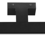Sapho Chicago Led Svítidlo, 400x120mm, 8w, 230v, Ip44, Plast, černá Mat