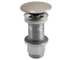 Sapho Umyvadlová Výpust 5/4“, Click-clack, Betonová Zátka, 10-80mm, Písková Pololesk