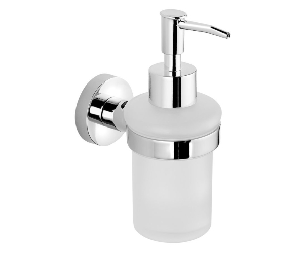 Aqualine Samba Dávkovač Mýdla 150ml, Mléčné Sklo, Chrom