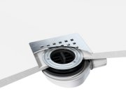 Polysan Flexia Vaničkový Sifon, Průměr 90mm, Dn40, Krytka Nerez Mat