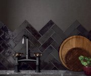 Obklad Equipe La Riviera Tourmaline 6,5x20 - černá