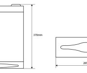 Sapho Zásobník Na Papírové Ručníky 285x370x105mm, Nerez Lesk
