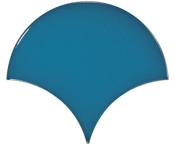 Vzorovaný obklad Equipe Scale Fan Electric Blue 10,6x12 - modrá