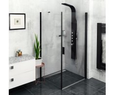 Polysan Zoom Black Obdélníkový Sprchový Kout 900x800mm L/p Varianta