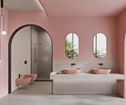 Gsi Pura Závěsná Wc Mísa, Swirlflush, 36x55cm, Blush Dual-mat