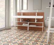 Dlažba Equipe Bauhome Terrakotta 20x20 - cihlová