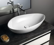 Cerastyle Ovali Keramické Umyvadlo 61x34cm, Bílá