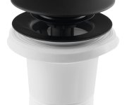 Polysan Vanová Výpust 6/4", Click-clack, černá Mat