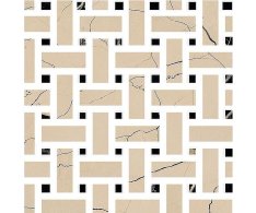Fioranese Sound of Marbles Mosaico WEAVE Beige Antico 30x30 Luc. Rett.
