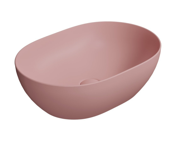 Gsi Pura Keramické Umyvadlo Na Desku, 50x35cm, Blush Mat
