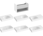 SD Lite 80 skříňka pod umyvadlo - SD Lite 80 skříňka pod umyvadlo Smoke Grey X000001865