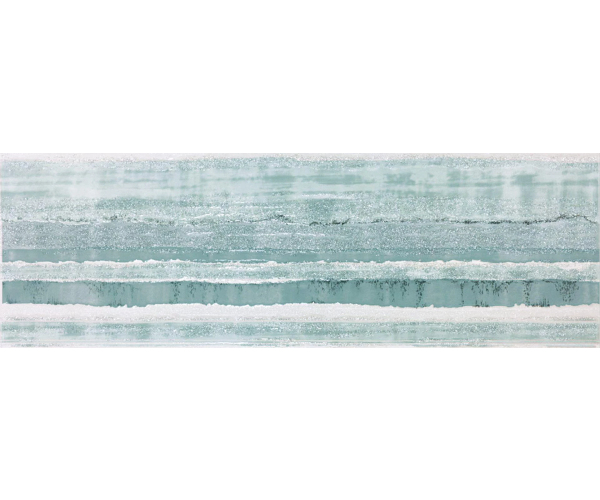 Luxusní dekor Brennero Bloomy Acqua Fizzy Marina 25x75 - tyrkysová
