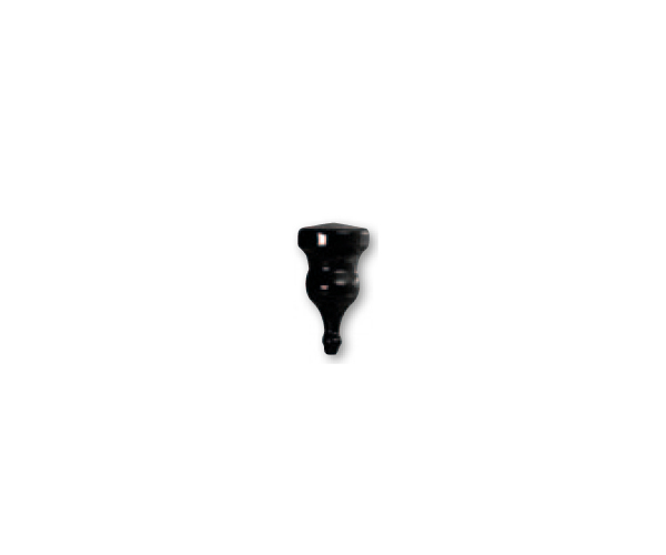 Retro sokl Tonalite Diamante Angolo Esterno Bordo Diamante Nero 2x8 P30 - černá