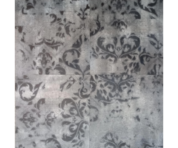 Dlažba jako beton Gigacer Krea Patchwork B Snow MIX 60x60 4,8mm Rett. (skladem)