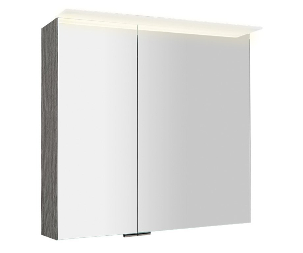 Sapho Linex Galerka S Led Osvětlením, 80x70x15cm, Dub Stříbrný