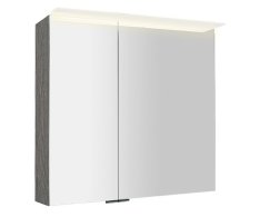 Sapho Linex Galerka S Led Osvětlením, 80x70x15cm, Dub Stříbrný