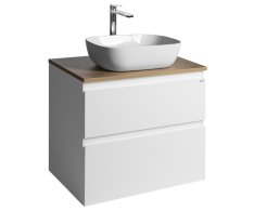 Aqualine Altair Skříňka S Deskou 68 Cm, Bílá/dub Emporio