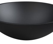 Sapho Telica Skleněné Umyvadlo Na Desku ø 42cm, černá Mat