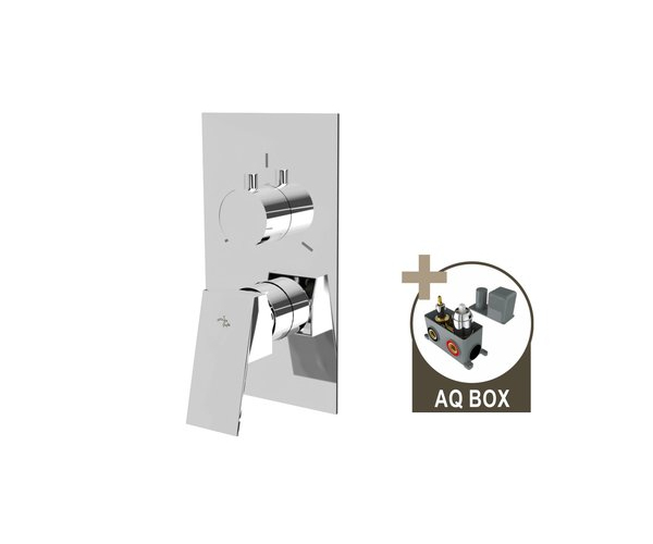 Cinque, Podomítková Sprchová Baterie Pro 3 Odběrná Místa, S Aq-boxem A Keramickým P