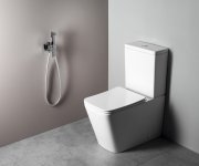 Sapho Cubemix Podomítková Bidetová Baterie Se Stop Sprškou, Hranatá, Chrom