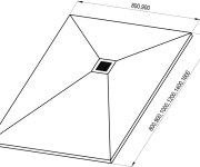 Sprchová vanička Slate Pro - Vanička Slate Pro 140x90 bílá matná XA03M731010