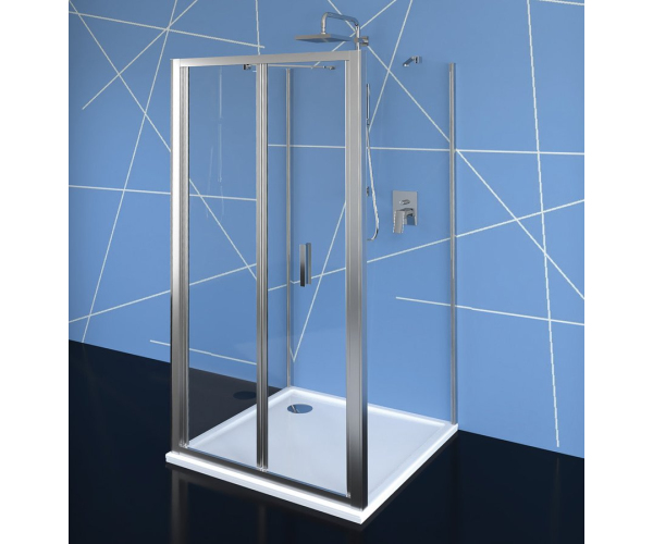 Polysan Easy Třístěnný Sprchový Kout 900x900mm, Skládací Dveře, L/p Varianta, čiré Sklo