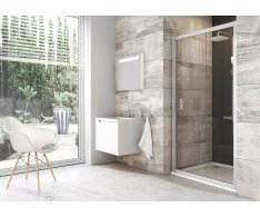 Sprchové dveře Blix BLDP2 - BLDP2 120, satin+transparent