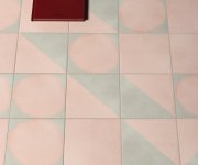 Vzorovaná dlažba 41zero42 Futura Drop Rose 15x15 - růžová