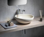 Sapho Attila Keramické Umyvadlo, Průměr 43cm, Slonová Kost